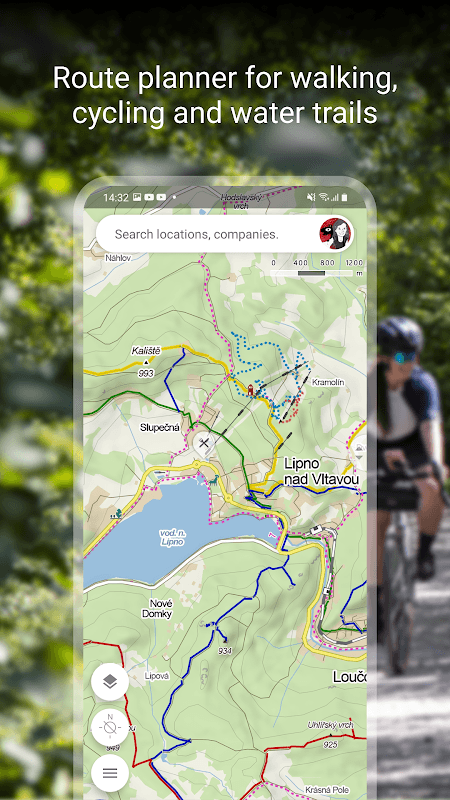Mapy.cz - Cycling & Hiking offline maps screenshot 1