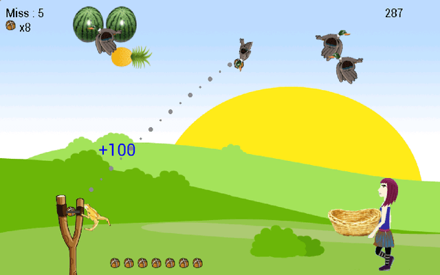 Shoot Girl's Fruits : Gulel screenshot 5