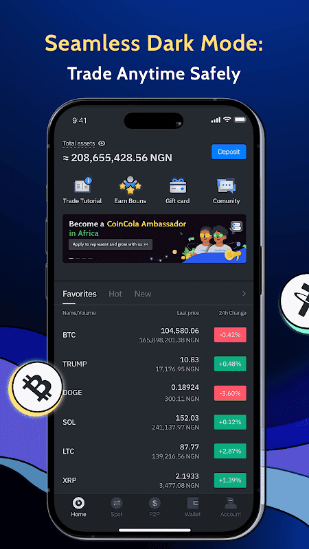 CoinCola - P2P Buy & Sell BTC screenshot 1
