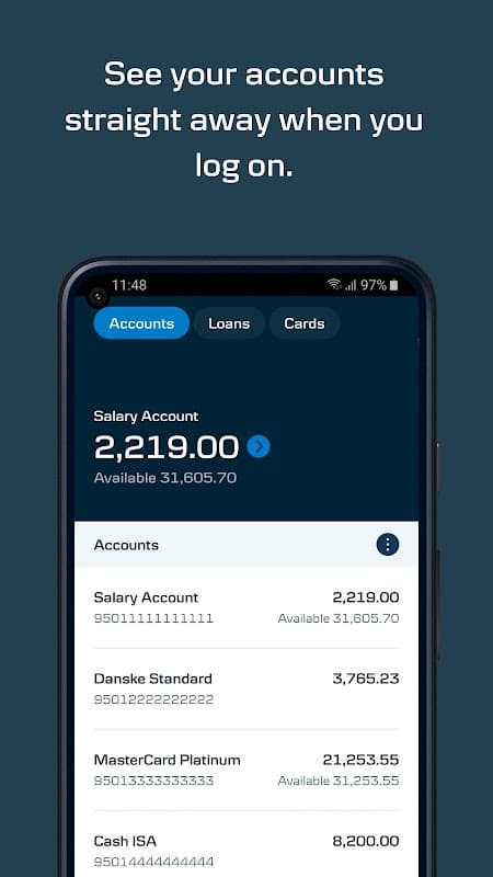 Mobile Bank UK – Danske Bank screenshot 1