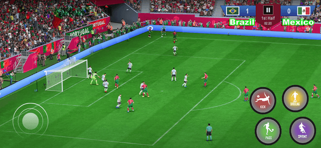football games: offline Soccer screenshot 2