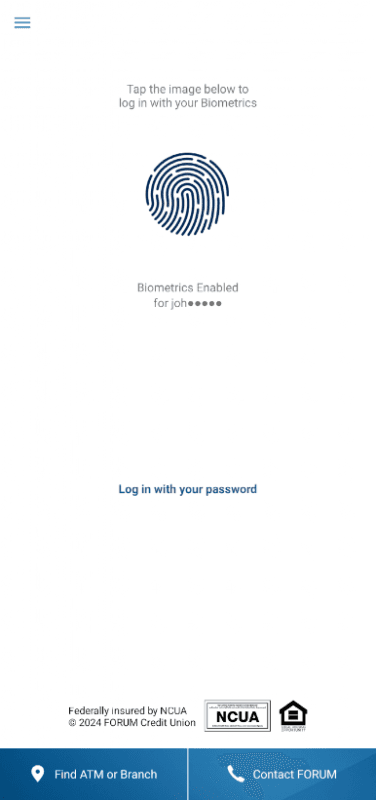 FORUM Credit Union CU Online screenshot 1