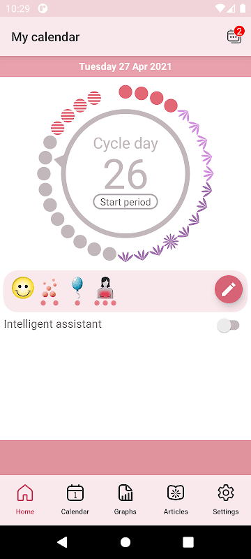 WomanLog Period Tracker & Calendar screenshot 1