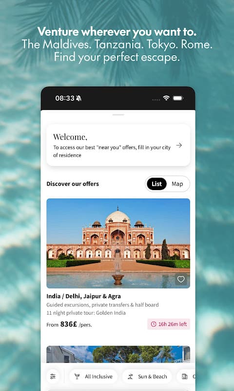 Voyage Prive - Hotels & flight screenshot 3