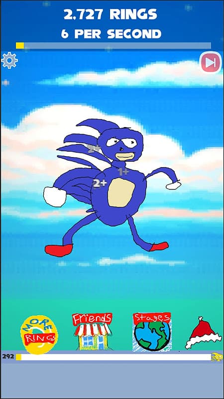 Sanic Clicker Manaa Aventure screenshot 1