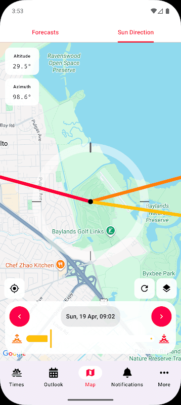 Alpenglow: Sunrise & Sunset Forecasts screenshot 3