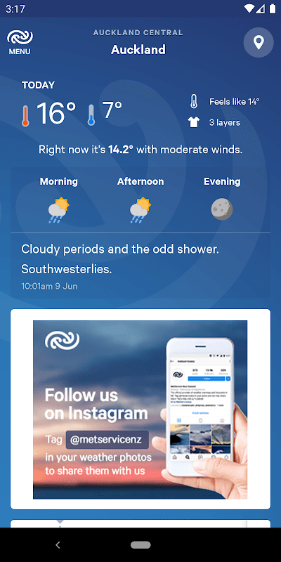 MetService NZ Weather screenshot 1