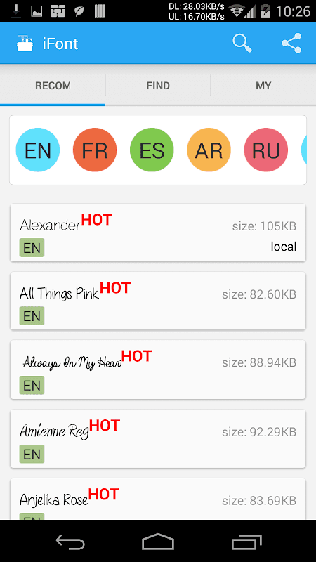 iFont(Expert of Fonts) screenshot 1