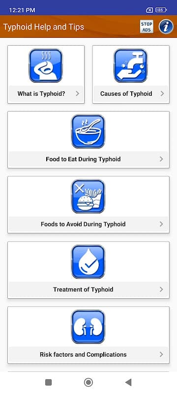 Typhoid Fever Diet & Treatment screenshot 1