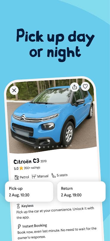 Amovens ridesharing/car rental screenshot 4