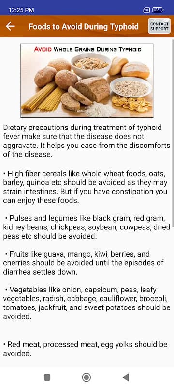 Typhoid Fever Diet & Treatment screenshot 4