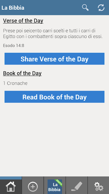 La Bibbia: Italian Bible screenshot 1