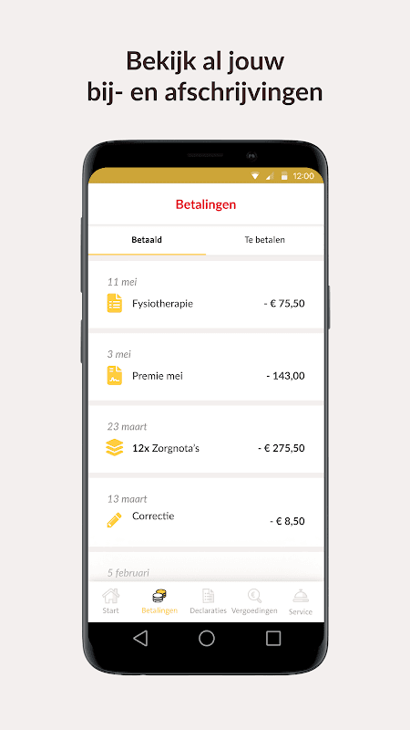 Just zorgverzekering screenshot 3