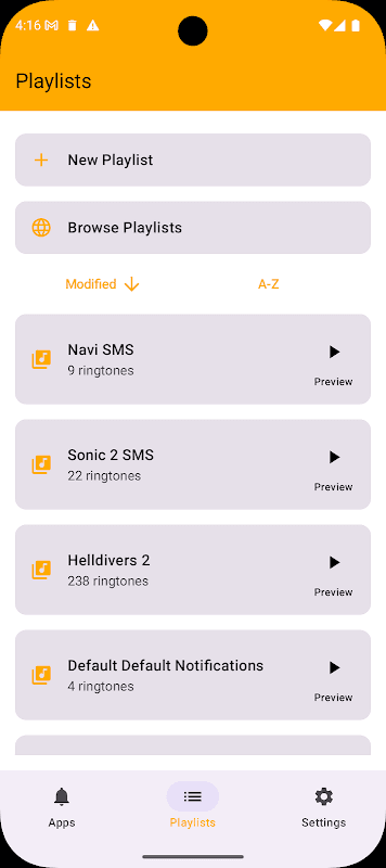 Random Ringtones Manager (RRM) screenshot 1