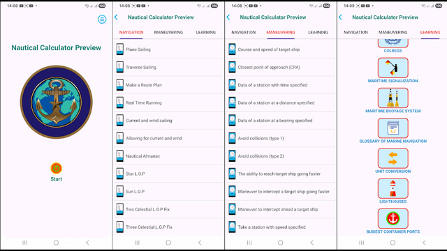 Nautical Calculators screenshot 1