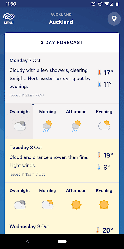 MetService NZ Weather screenshot 2