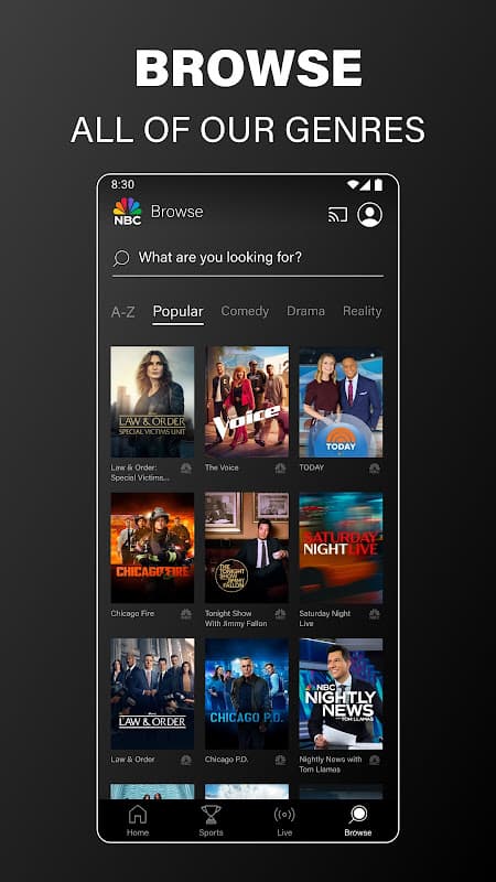 The NBC App - Stream Live TV and Episodes for Free screenshot 6