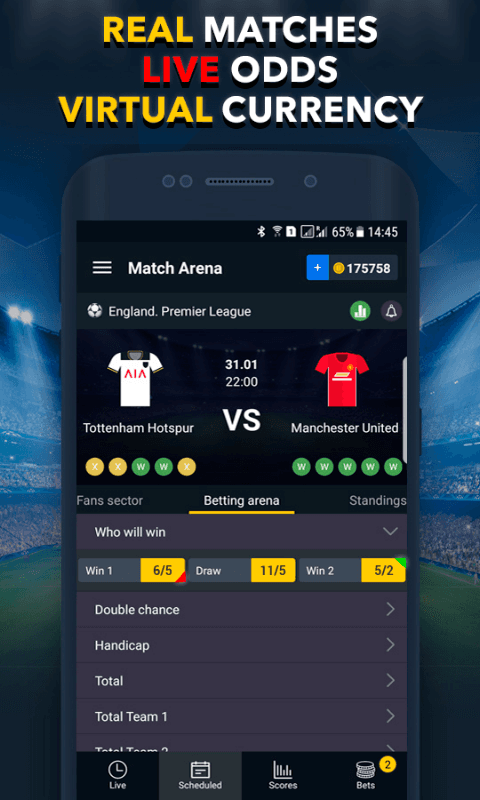 Sports Betting Game - BETUP screenshot 1