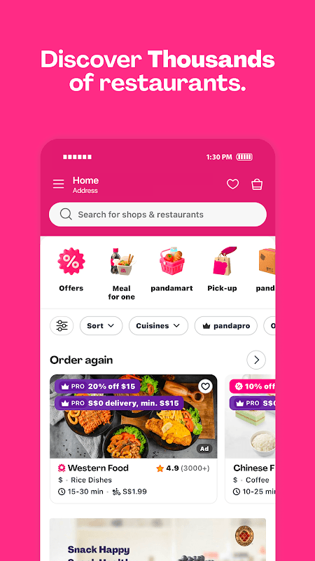 foodpanda - Local Food & Grocery Delivery screenshot 2
