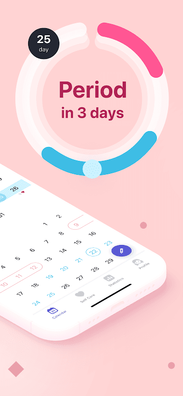 Period tracker. Ovulation calculator and calendar screenshot 2