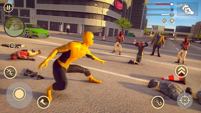 Flying Hero Crime City Battle screenshot 5