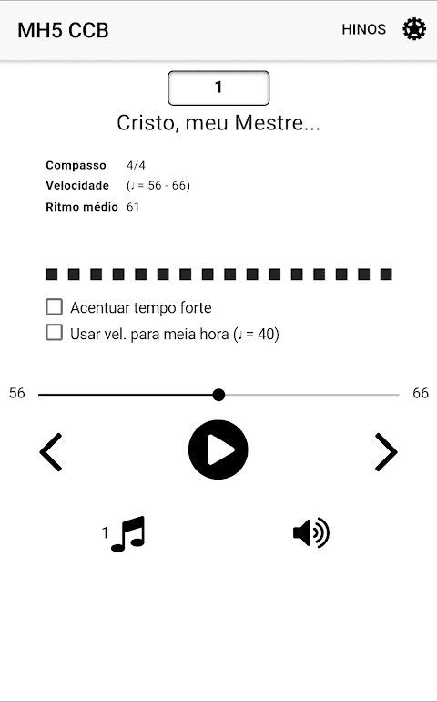 Metrônomo H5 CCB screenshot 1