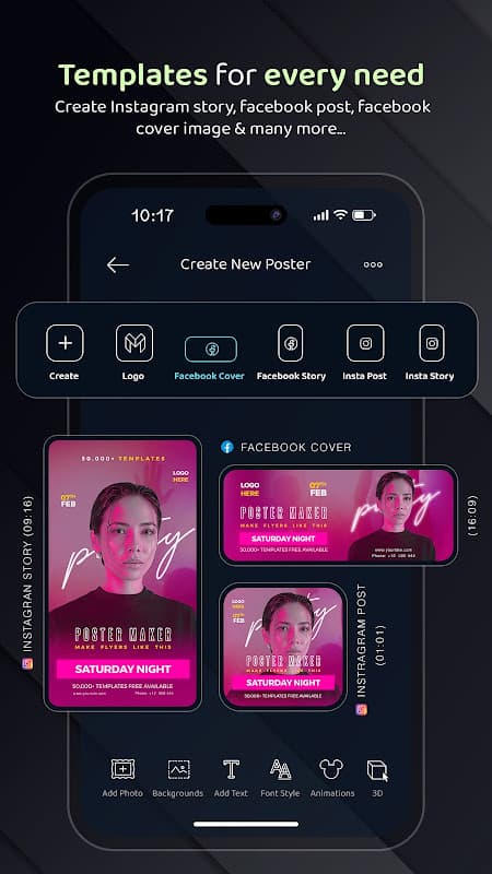 Poster Maker, Banner, Flyer, Ads, Card Designer screenshot 3