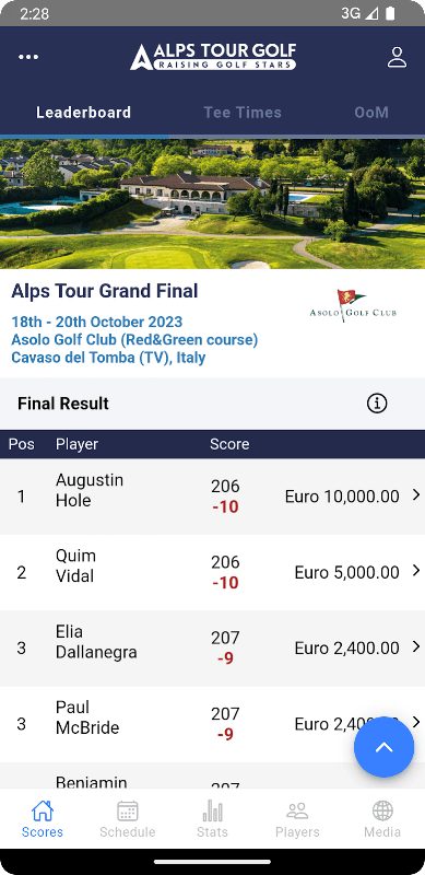 Alps Tour Golf screenshot 1