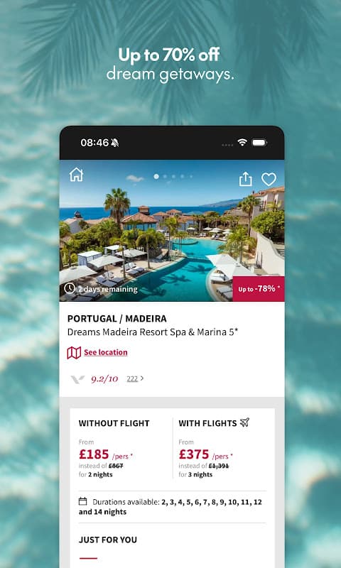 Voyage Prive - Hotels & flight screenshot 6