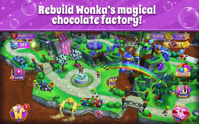 Wonka's World of Candy Match 3 screenshot 1