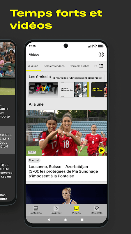 RTS Sport: Live et Actualité screenshot 3