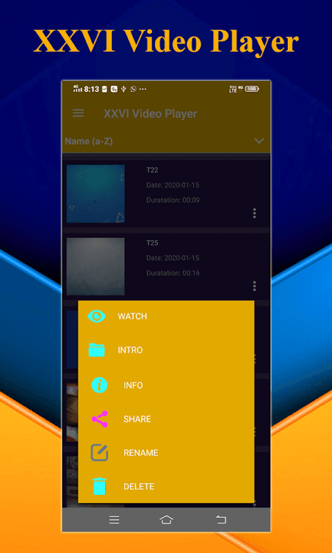 XXVI Video Player: All Format HD Video Player 2020 screenshot 2
