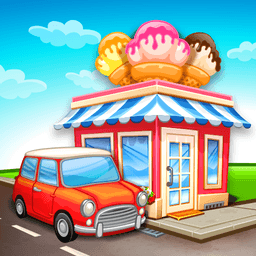 Cartoon City - farm to village icon