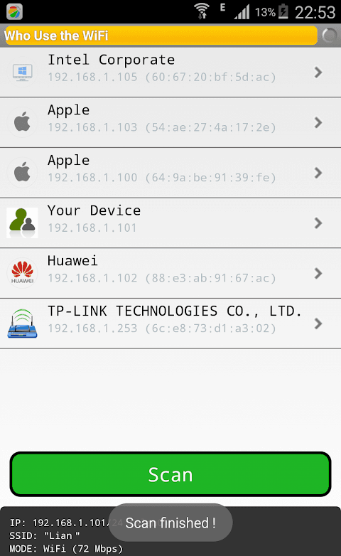 Who use the wifi screenshot 1
