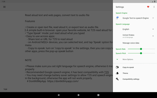 T2S: Text to Voice/Read Aloud screenshot 6