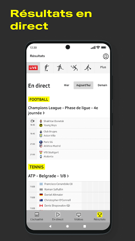 RTS Sport: Live et Actualité screenshot 4