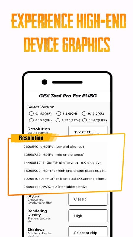 GFX Tool PUBG Mobile  |  (No Ban + No Lag) screenshot 1