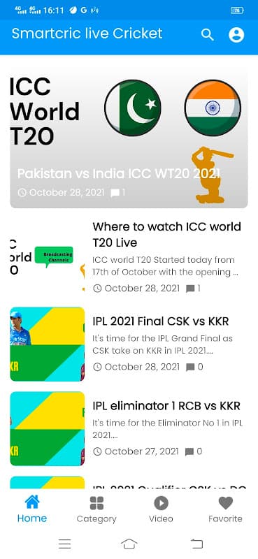 Smartcric Live Cricket screenshot 3