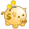 Financial control of income an icon