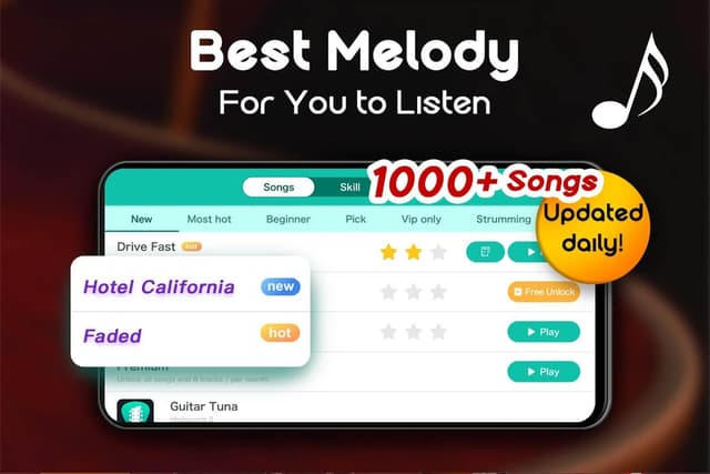Real Guitar - Free Chords, Tabs & Music Tiles Game screenshot 4