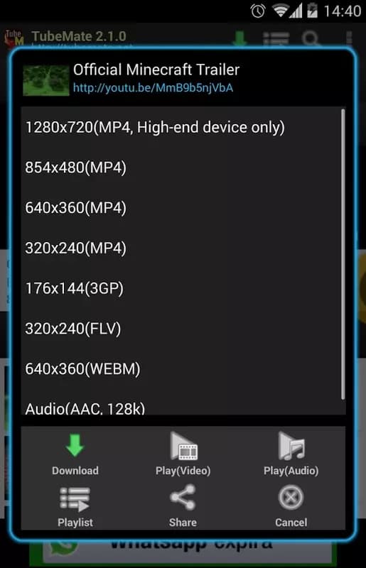 TubeMate YouTube Downloader screenshot 2
