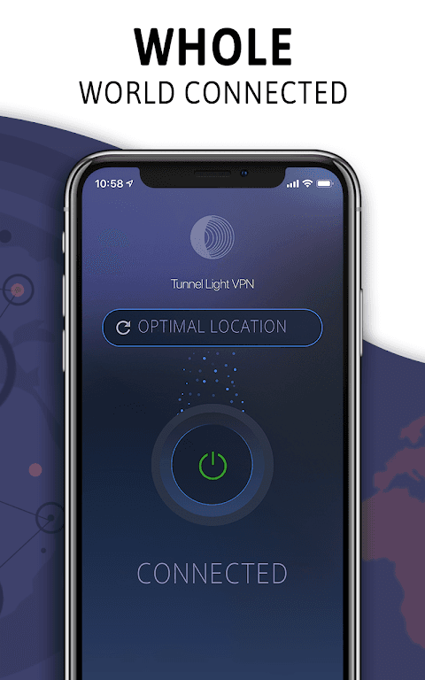 Tunnel Light - Free VPN 360 Proxy & Hotspot Master screenshot 1