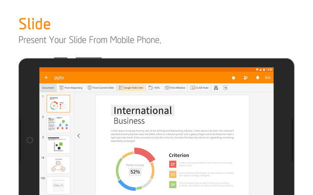 Polaris Office for LG screenshot 3