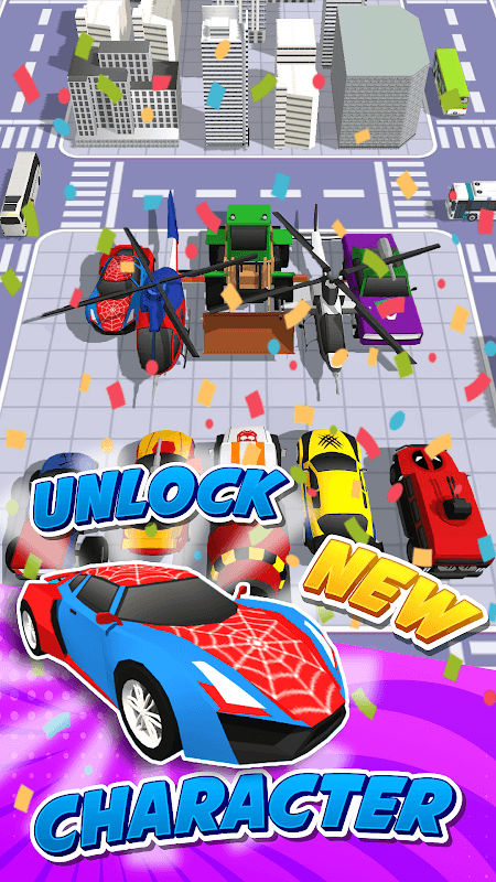 Superhero Car Merge Battle screenshot 6