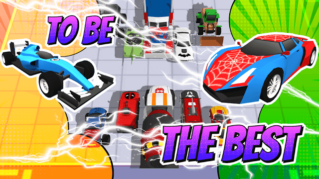 Superhero Car Merge Battle screenshot 1