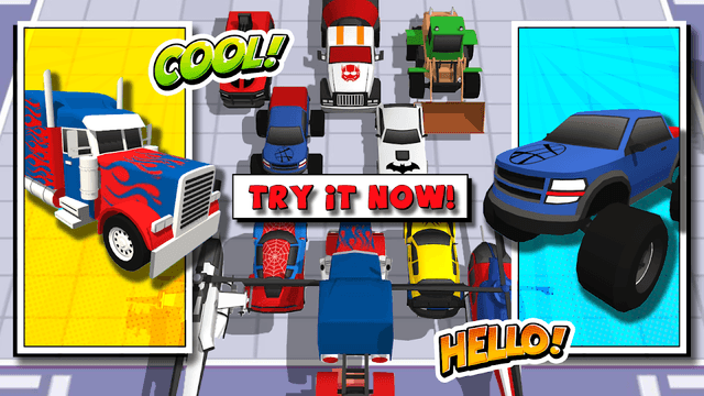 Superhero Car Merge Battle screenshot 2